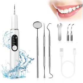 Ultrasonic dental cleaner for removing plaque and tartar, water flosser, removes tea and smoke stains