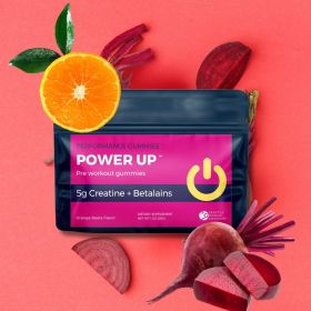 Seattle Gummy Company, Power Up 5g Creatine Monohydrate Gummies with Betalain Pre-workout (12-Pack)