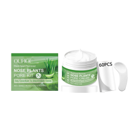 OUHOE Blackhead Nose Mask Set, Gently Cleanses Blackheads And Tightenes Pores With A Nose Mask (Option: 1set-61.9g-2.13*2.13*1.69inch)